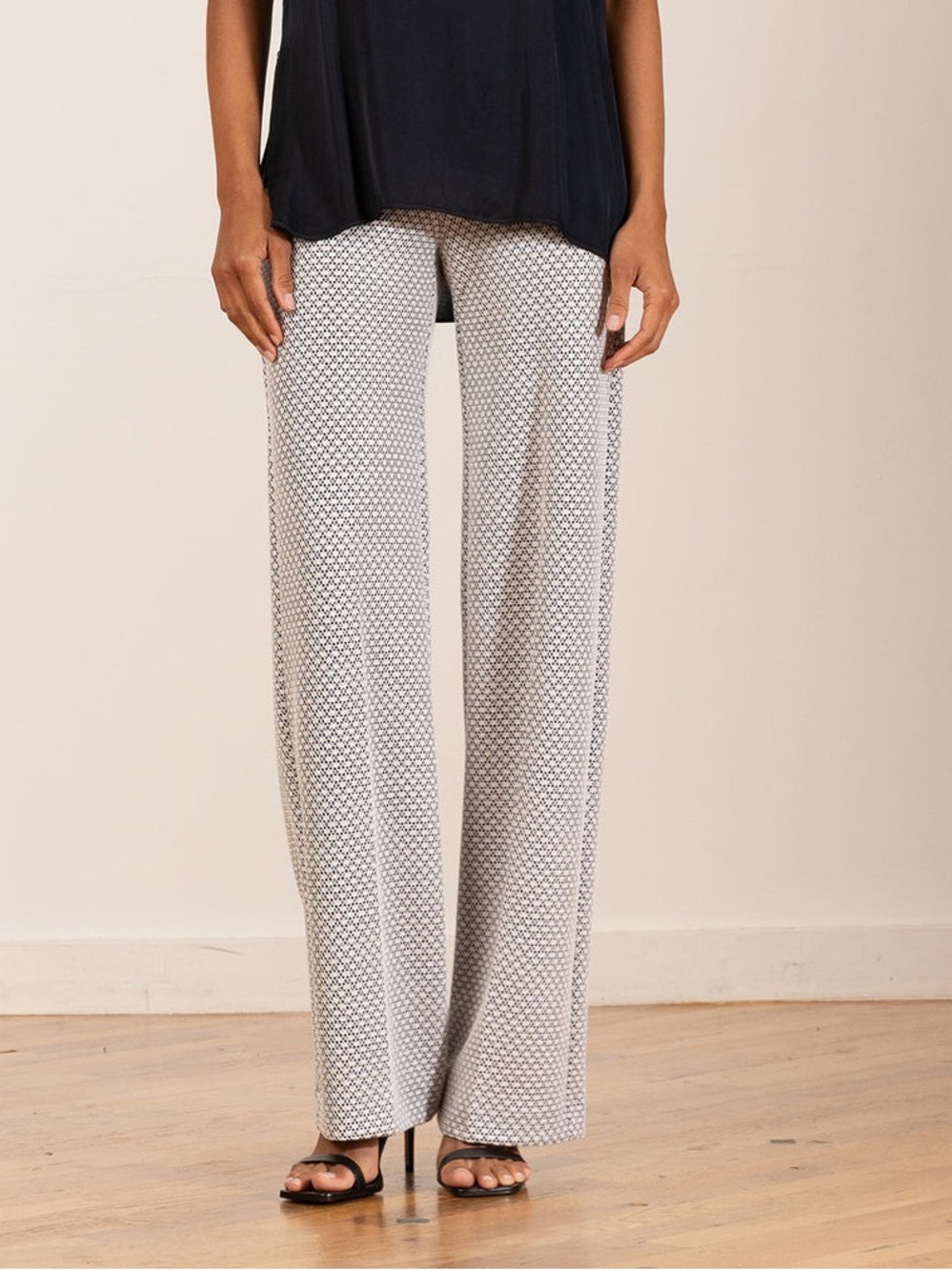 Avenue Montaigne FLAVIA Moonlight Palazzo Wide Leg Pants Size 2 $415